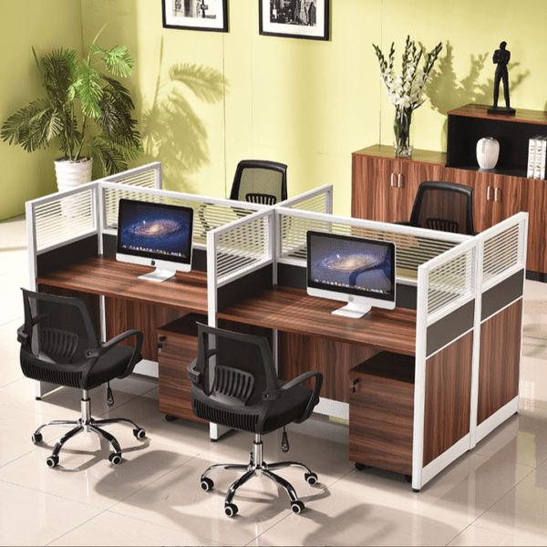 Leah 4-Person Work Station