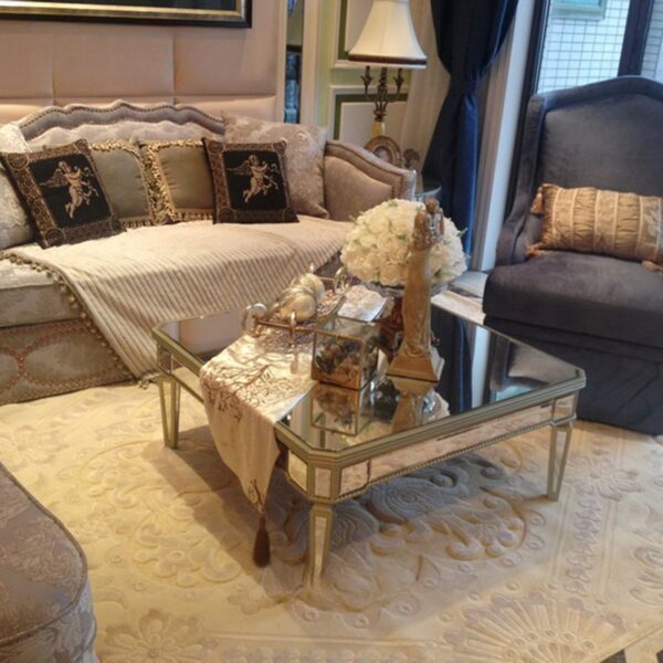 Elegant Mirrored Coffee Table - Image 2