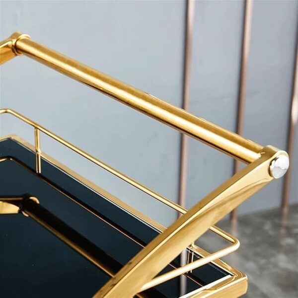 Gold Serving Cart - Image 2