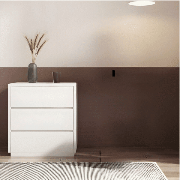 Paulo White Bedside Table