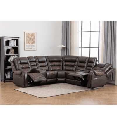 QandAHome-Kamira Genuine Leather Sofa
