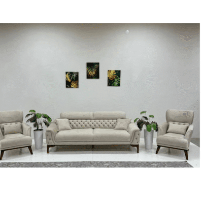 QandAHome-Prisely Genuine Leather Sofa