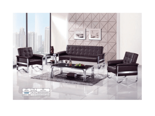 5-Seater Bench Leather  Waiting Room Chair