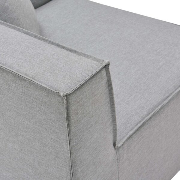 Luna Outdoor Modular Patio Sectional - Grey - Image 4