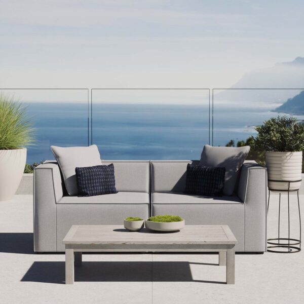 Luna Outdoor Modular Patio Sectional - Grey