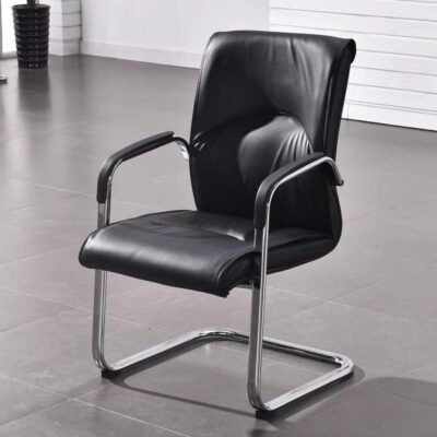 QandAHome-Leather Visitors Chair