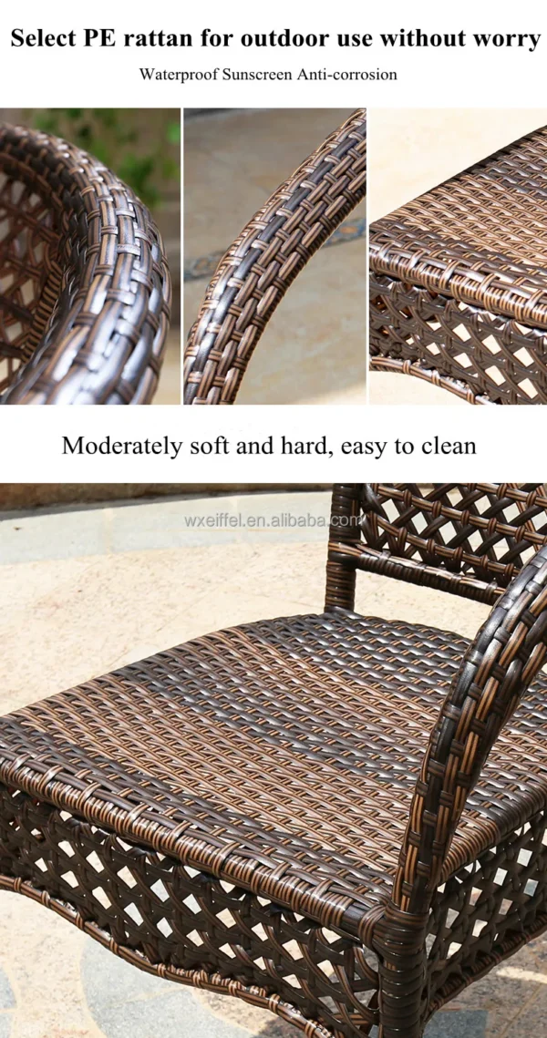 Hanover Brown 3-Piece Patio Set - Image 2