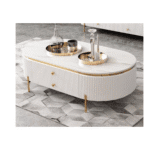 QandAHome-Classy Ribbed Coffee Table