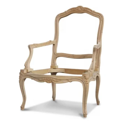 QandAHome-Louis XVI Armchair Raw Frame