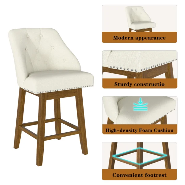 Madison Fabric Bar Chair - Image 3