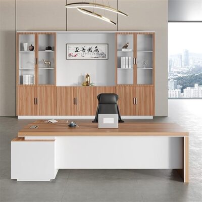 QandAHome-Capri  White Office Desk