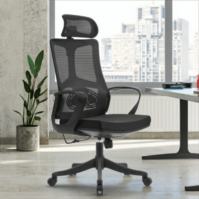 QandAHome-Ergonomic High-Back Mesh Office Chair