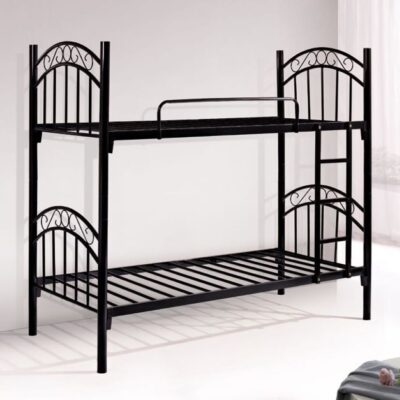 QandAHome-Fortress Metal Bunk Bed (Mattress excluded)