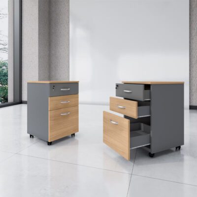 QandAHome-The Dezz 3-Drawer Mobile Cabnet