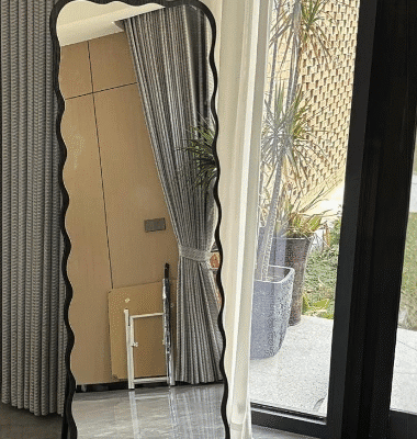 QandAHome-Serene(170cmx60) Swirl Mirror