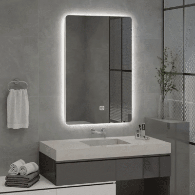 QandAHome-Willow 70cmx90cm LED mirror
