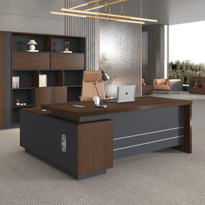 QandAHome-Kala 1,6m L-Shaped Executive Office Desk