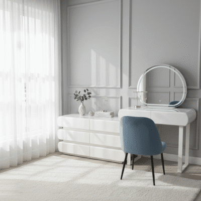 QandAHome-Cylon Dressing Table (with LED mirror)