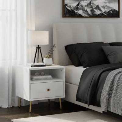 QandAHome-Shai Single Drawer Night Stand