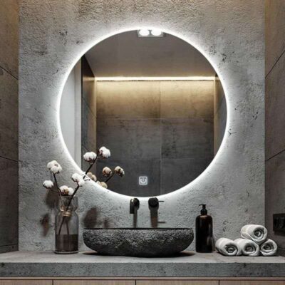 QandAHome-Bureburry Frameless LED Bathroom Mirror