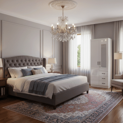 QandAHome Ned 2 Door wardrobe