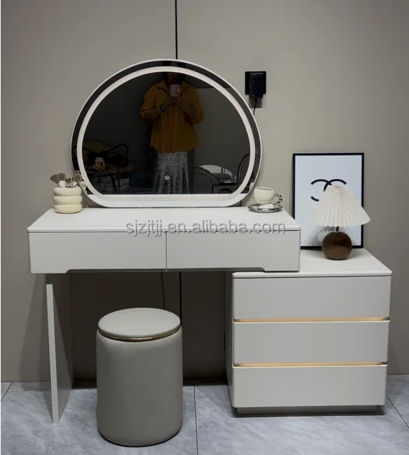QandAHome-White Vanity with LED Mirror - Image 2
