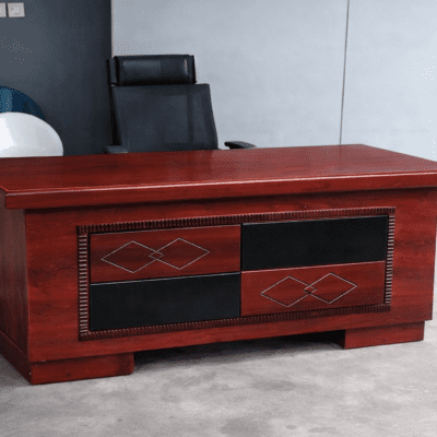 QandAHome Executive Mahogany 1.8m Office Desk