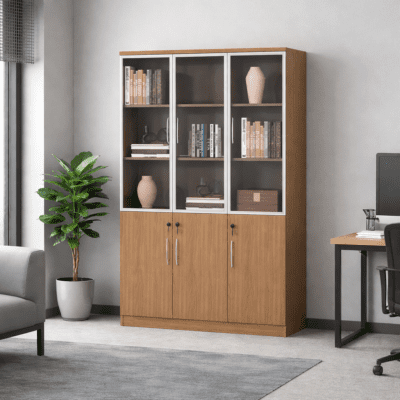 QandAHome-Generic 3-Door Office Cabinet