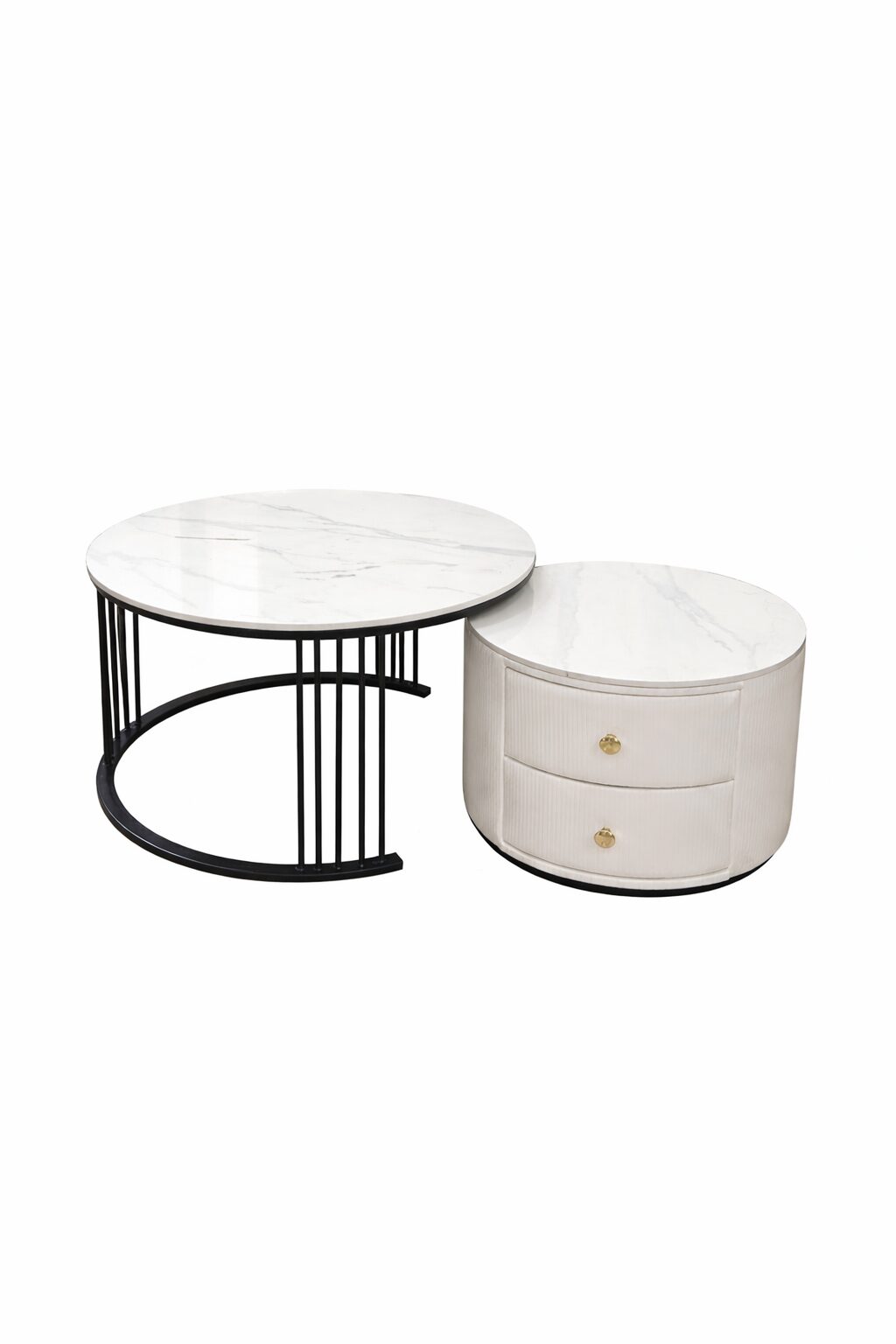 QandAHome- Marble Top Nesting Coffee Table - Image 3