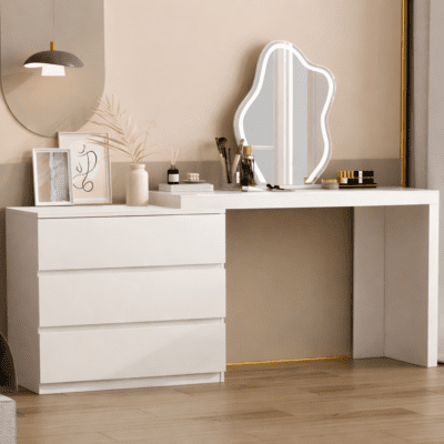 QandAHome-Lunara Dressing Table with Mirror