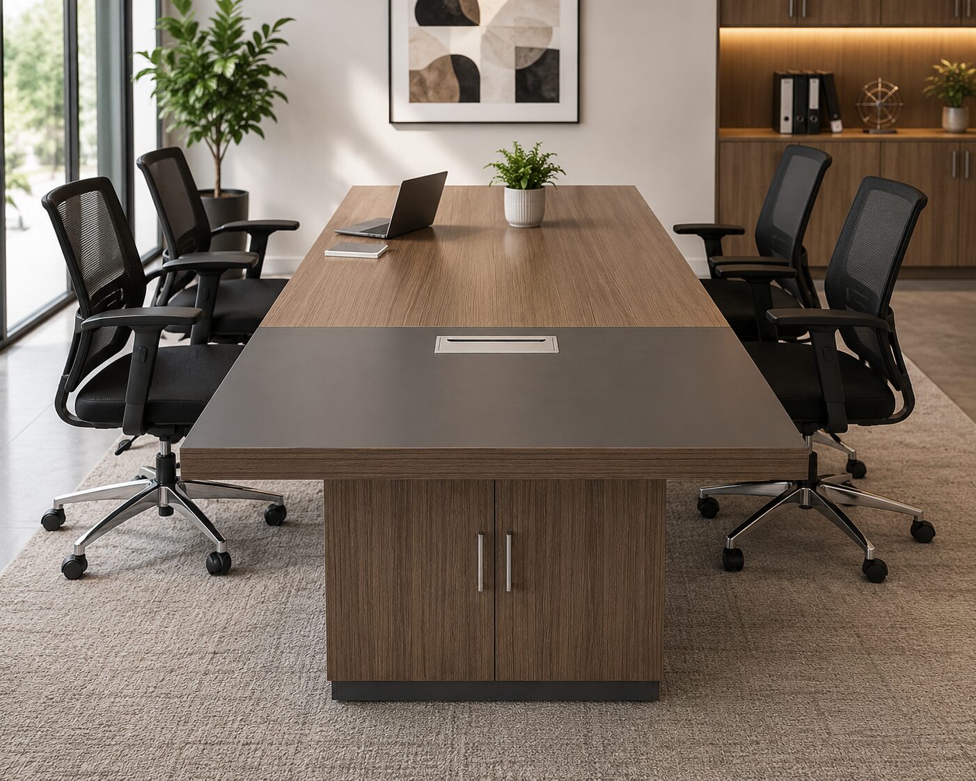 QandAHome-Imperal Modern Boardroom Table - Image 2