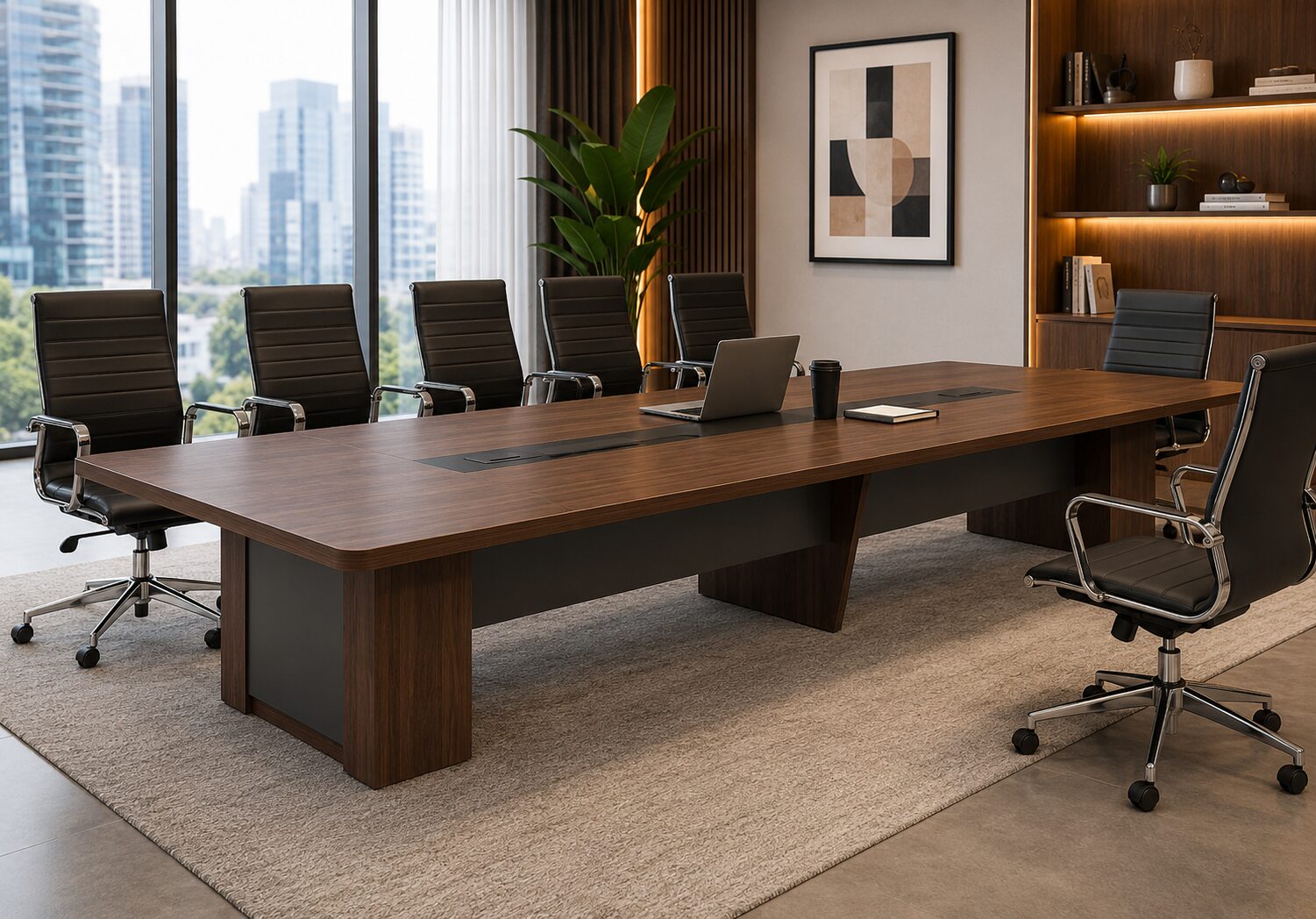 QandAHome-Imperal Modern Boardroom Table - Image 4