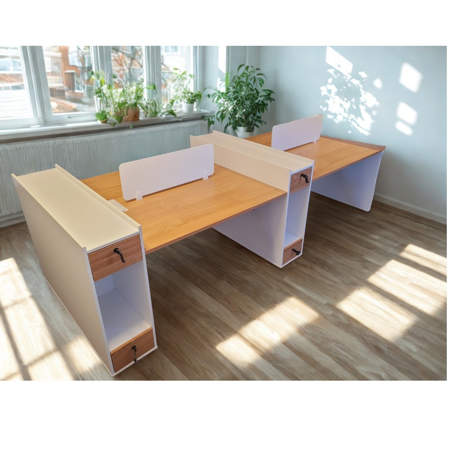 QandAHome-4-Seater Office Team Desk