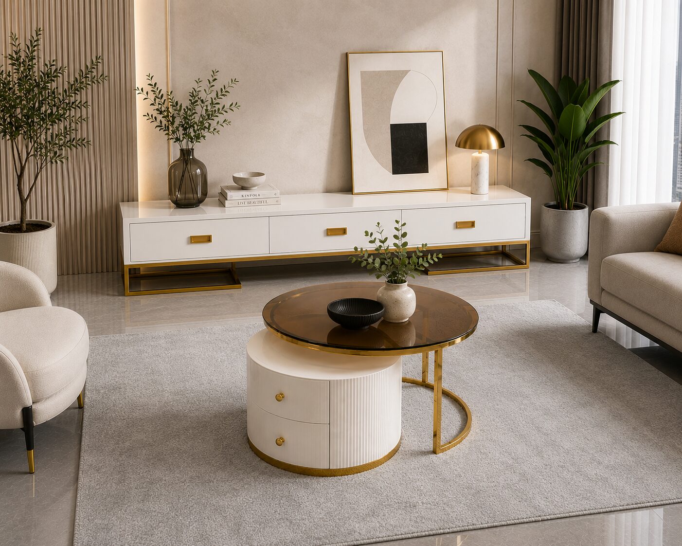 QandAHome-Maddy Luxurious Lounge set