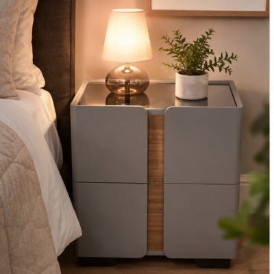 QandAHome- Luna Bedside Pedestal