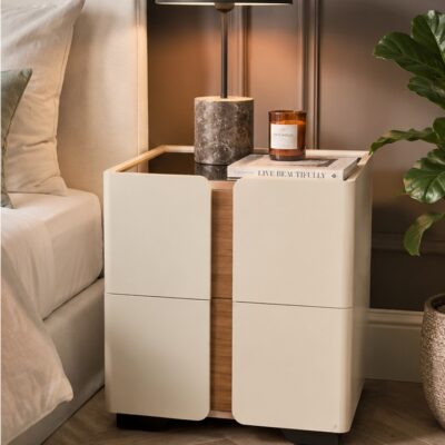 white pedestal