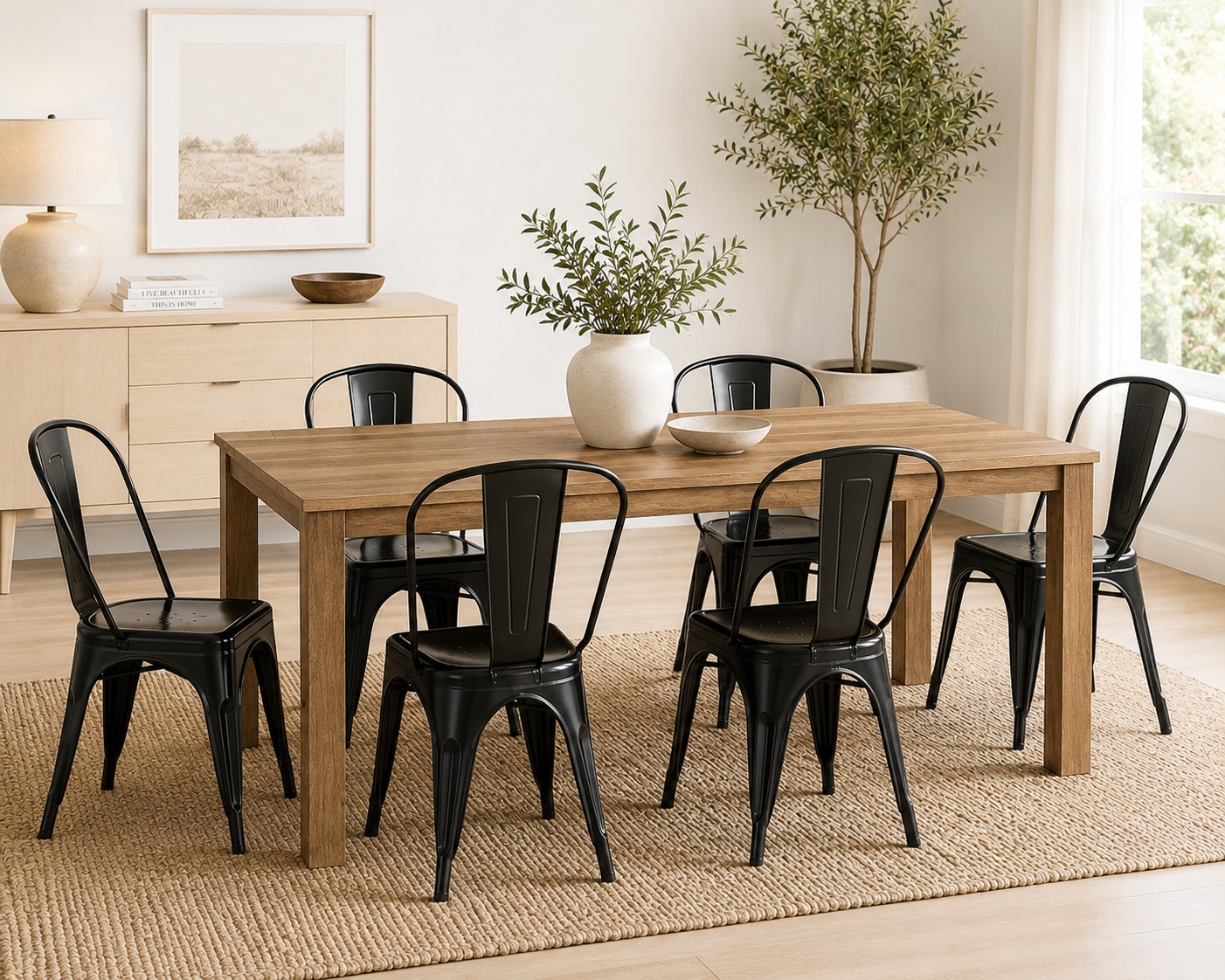 QandAHome – Brooklyn Industrial Dining Set
