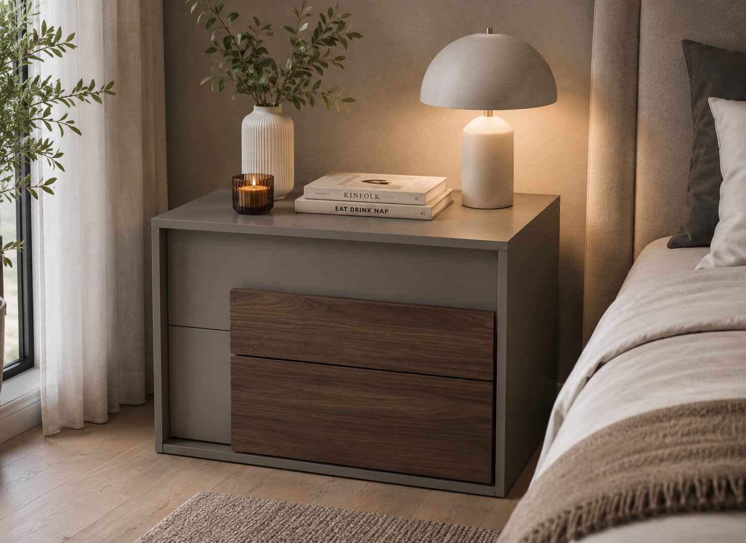 QandAHome – Verona Luxe Bedside Table