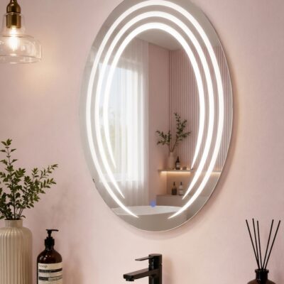 QandAHome-Randy Oval Shaped 80x60cm Mirror