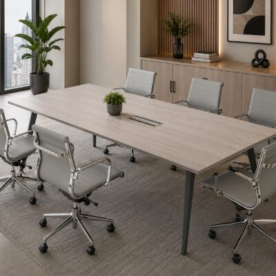 QandAHome – Aden 6-Seater Executive Boardroom Table