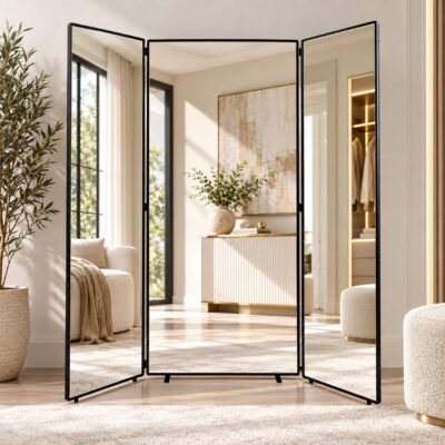 QandAHome – Mira Tri-Fold Mirror