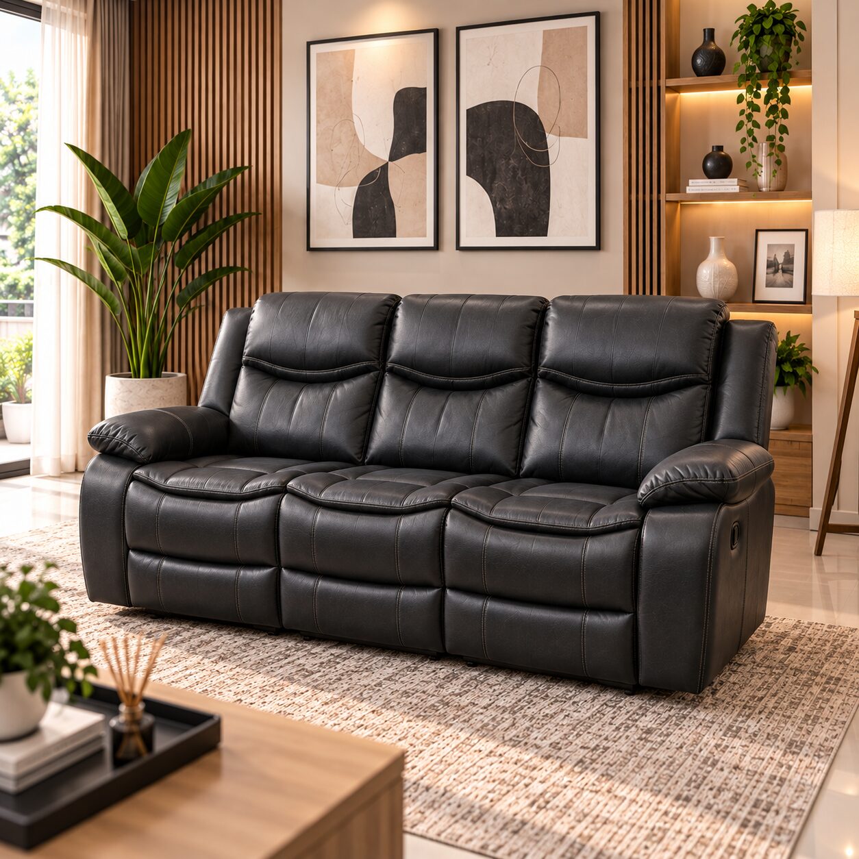 QandAHome – Valencia 6-Seater Recliner Lounge Suite - Image 2