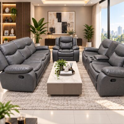 QandAHome – Savanna 6-Seater Recliner Lounge Suite