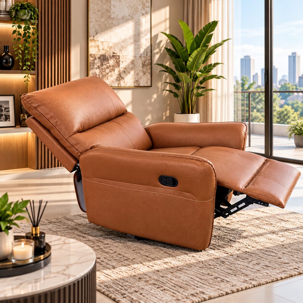 QandAHome - Marlon Recliner 1-Seater Recliner Sofa