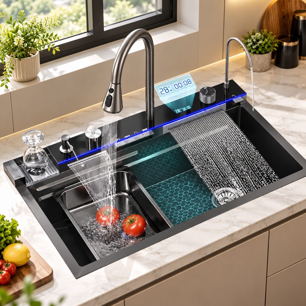 QandAHome – Veltrix Multifunctional Kitchen Sink